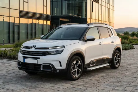 Бокові пороги Allmond Grey (2 шт, алюміній) для Citroen C5 Aircross 2017-2025 рр — Citroen C5 Aircross 2017-2025 гг. DianaParts