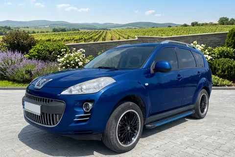Бокові пороги Maya Blue (2 шт., алюміній) для Peugeot 4007 2007-2013 рр — Peugeot 4007 2007-2013 гг. DianaParts