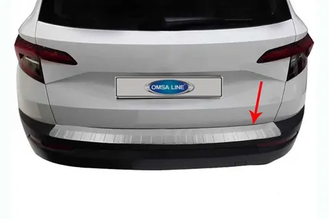 Накладка на задній бампер OmsaLine (нерж) для Skoda Karoq 2018- рр — Skoda Karoq 2018- гг. DianaParts