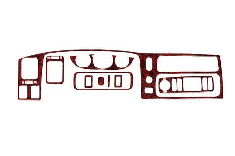 Накладки на панель (2002-2007) Дерево для Mitsubishi Pajero Sport рр — Mitsubishi Pajero Sport 1996-2007 гг. DianaParts