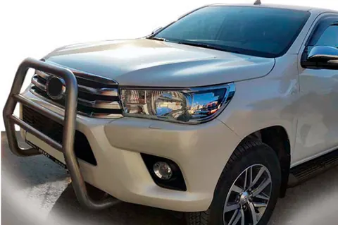 Передній захист QT007 (нерж) для Toyota Hilux 2015- рр — Toyota Hilux 2015- гг. DianaParts
