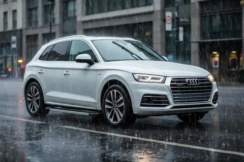 Бокові пороги RedLine (2 шт., Алюміній) для Ауди Q5 2017-2025 рр — Audi Q5 2017-2025 гг. DianaParts