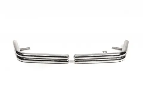 Задні захисні кути AK003-double (2 шт., нерж) для Volkswagen T5 2010-2015 рр — Volkswagen T5 2010-2015 гг. DianaParts