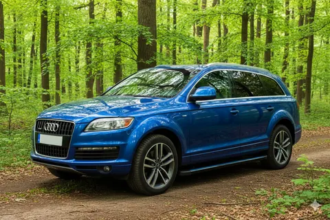 Бокові пороги Maya Blue (2 шт., алюміній) для Ауди Q7 2005-2015 рр — Audi Q7 2005-2015 гг. DianaParts