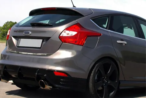 Кромка багажника 2011-2014 (Хетчбек, нерж) для Ford Focus III рр — Ford Focus III 2011-2017 гг. DianaParts