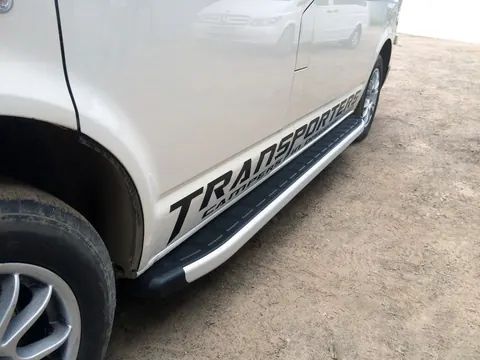 Бокові пороги Fullmond (2 шт., алюміній) Довга база для Volkswagen T6 2015-2024 рр — Volkswagen T6 2015-2024 гг. DianaParts