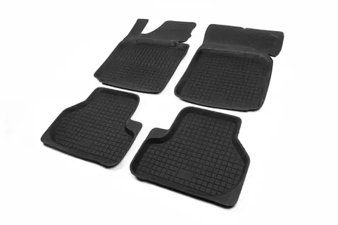 Гумові килимки з бортом (4 шт, Polytep) для Seat Leon 2005-2012 рр — Seat Leon 2005-2012 гг. DianaParts