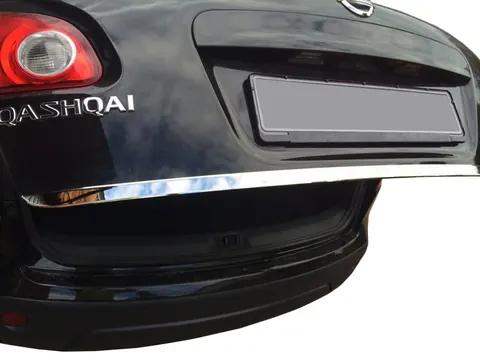 Накладка кромки кришки багажника (нерж.) OmsaLine - Італійська нержавійка для Nissan Qashqai 2010-2014 рр — Nissan Qashqai 2010-2014 гг. DianaParts