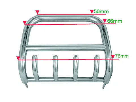 Кенгурятник QT006 (нерж.) для Isuzu D-Max 2011-2019 рр — Isuzu D-Max 2011-2019 гг. DianaParts