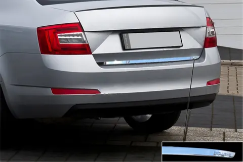Кромка багажника (нерж) OmsaLine - Італійська нержавійка для Skoda Octavia III A7 2013-2019 рр — Skoda Octavia III A7 2013-2019 гг. DianaParts