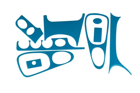 Накладки на панель (синій колір) для Ford Escort 1995-2000 рр — Ford Escort 1995-2000 гг. DianaParts