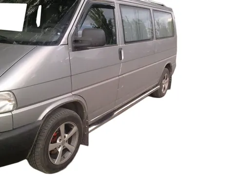 Бічні труби (2 шт., нерж.) 60мм, Коротка база для Volkswagen T4 Caravelle/Multivan 1990-2003 рр — Volkswagen T4 Caravelle/Multivan 1990–2003 гг. DianaParts