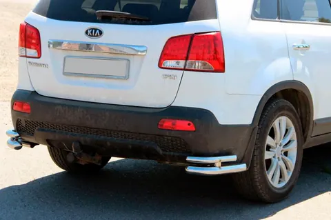 Задні подвійні куточки AK003-подвійний (нерж.) для Kia Sorento II XM 2009-2014 рр — Kia Sorento II XM 2009-2014 гг. DianaParts