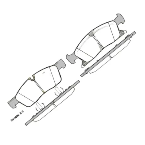 Колодки гальмівні Jeep Grand Cherokee IV (2010-) передні ROADHOUSE — Гальмівна система DianaParts