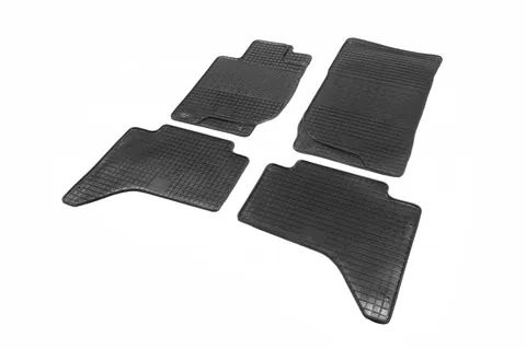 Гумові килимки (4 шт, Polytep) для Mitsubishi L200 2006-2015 рр — Mitsubishi L200 2006-2015 гг. DianaParts