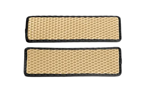 Килимки на пороги (2 шт, EVA, Бежевий) для Renault Master 2011-2023 рр — Renault Master 2011-2023 гг. DianaParts