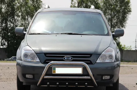 Кенгурятник WT003 (нерж) для Kia Carnival 2002-2013 рр — Kia Carnival 2002-2013 гг. DianaParts