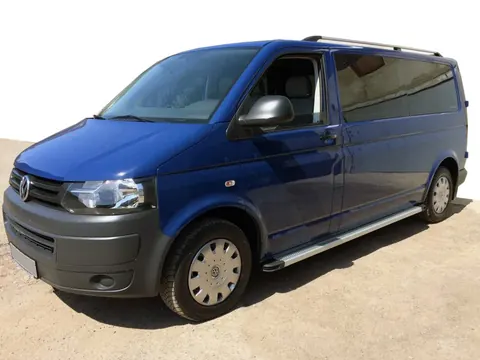 Бокові пороги Maya V2 (2 шт., алюміній) Коротка база для Volkswagen T5 2010-2015 рр — Volkswagen T5 2010-2015 гг. DianaParts