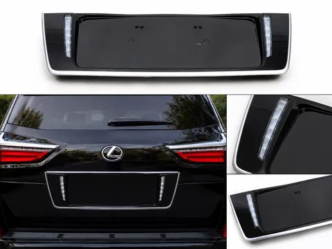 Задня підставка під номер з LED (2007-2023) Білий колір для Lexus LX570/450d рр — Lexus LX570/450d 2008-2022 гг. DianaParts
