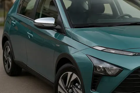 Накладки на дзеркала (2 шт., нерж.) для Hyundai Bayon 2021- рр — Hyundai Bayon 2021- гг. DianaParts