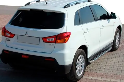 Бокові пороги BlackLine (2 шт, алюміній) для Mitsubishi ASX 2010-2023 рр — Mitsubishi ASX 2010-2023 гг. DianaParts