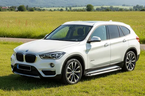 Бокові пороги Allmond Grey (2 шт., Алюміній) для BMW X1 F48 2015-2022 рр — BMW X1 F48 2015-2022 гг. DianaParts