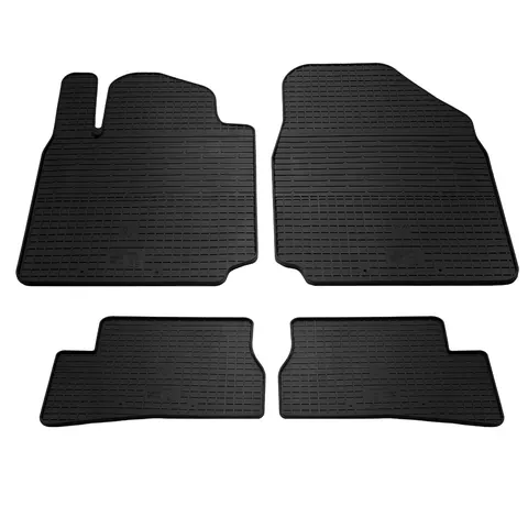 Гумові килимки (4 шт, Stingray Premium) для Nissan Micra K12 2003-2010 рр — Nissan Micra K12 2003-2010 гг. DianaParts