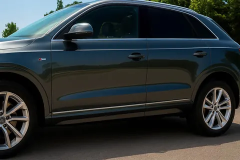 Молдини на двері (4 шт, нерж) для Ауди Q3 2011-2019 рр — Audi Q3 2011-2019 гг. DianaParts