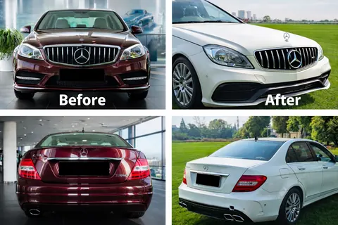 Комплект обвісів в дизайні W205 для Mercedes C-class W204 2007-2015 рр — Mercedes C-class W204 2007-2015 гг. DianaParts