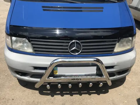 Кенгурятник WT003/4 (нерж.) без напису, 60мм для Mercedes Vito W638 1996-2003 рр — Mercedes Vito W638 1996-2003 гг. DianaParts