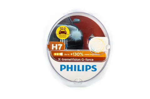 Лампа головного світла Philips H7 55W 12972XVG X-treme Vision G-Force -2026130% — Универсальные аксессуары DianaParts