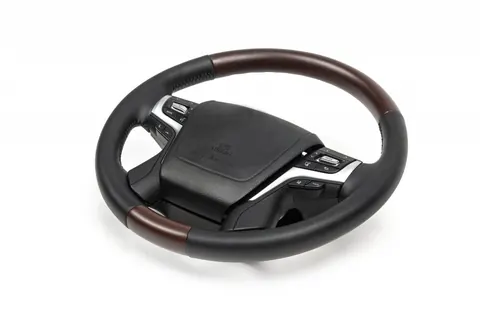 Кермо в зборі (темне дерево) для Toyota Land Cruiser Prado 150 2009-2023 рр — Toyota Land Cruiser Prado 150 2009-2023 гг. DianaParts