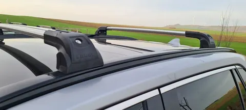 Поперечний багажник на інтегровані рейлінги Strong (2 шт) Сірий для Toyota Rav 4 2019- рр — Toyota Rav 4 2019- гг. DianaParts