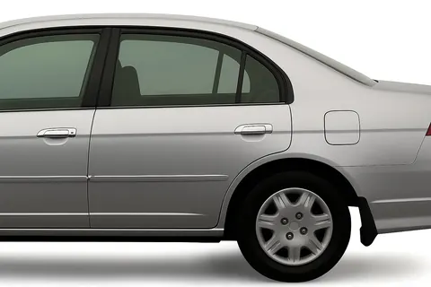 Накладки на ручки (8 шт, пласт) для Honda Civic Sedan VII 2001-2006 рр — Honda Civic Sedan VII 2001-2006 гг. DianaParts
