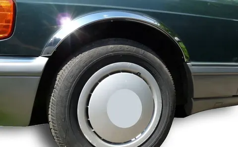Накладки на арки (4 шт, нерж) для Mercedes S-сlass W126 1979-1991 рр — Mercedes S-сlass W126 1979-1991 гг. DianaParts