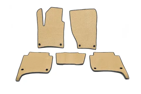 Килимки EVA (Бежевий) для Volkswagen Touareg 2010-2018 рр — Volkswagen Touareg 2010-2018 гг. DianaParts