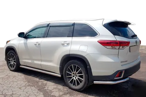Задні куточки (2 шт., нерж) для Toyota Highlander 2013-2019 рр — Toyota Highlander 2013-2019 гг. DianaParts