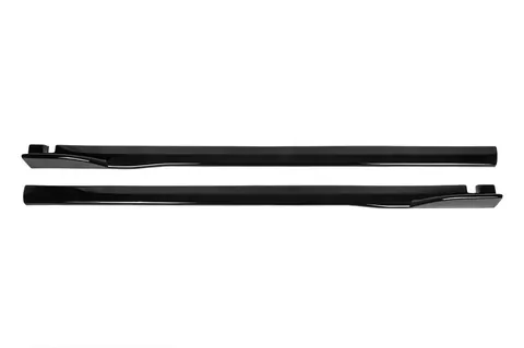 Універсальна накладки на бокові пороги DPT Black (ABS) (2шт) (чорний глянець) — Универсальные аксессуары DianaParts