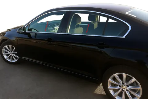 Окантовка скла SD/SW (нерж.) для Volkswagen Passat B8 2015-2023 рр — Volkswagen Passat B8 2015-2023 гг. DianaParts