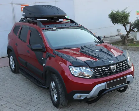 Комплект накладок на капот DRAGON (3 шт) для Dacia Duster 2018-2024 рр — Dacia Duster 2018-2024 гг. DianaParts