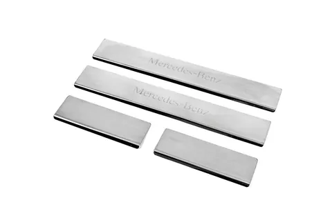 Накладки на пороги Carmos V1 (4 шт, нерж.) для Mercedes ML W164 2005-2011 рр — Mercedes ML W164 2005-2011 гг. DianaParts