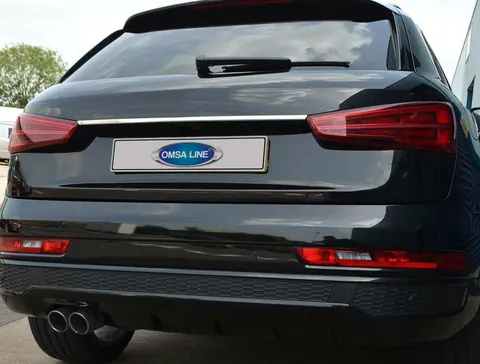 Хром планка над номером (нерж) для Ауди Q3 2011-2019 рр — Audi Q3 2011-2019 гг. DianaParts