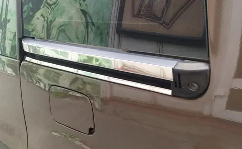 Молдинги на зсувні двері (4 шт., нерж.) Carmos - Турецька сталь для Citroen Berlingo 2008-2018 рр — Citroen Berlingo 2008-2018 гг. DianaParts