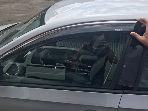 Вітровики з хромованим молдингом SD (4 шт, Niken) для Skoda Rapid 2012-2019 рр — Skoda Rapid 2012-2019 гг. DianaParts
