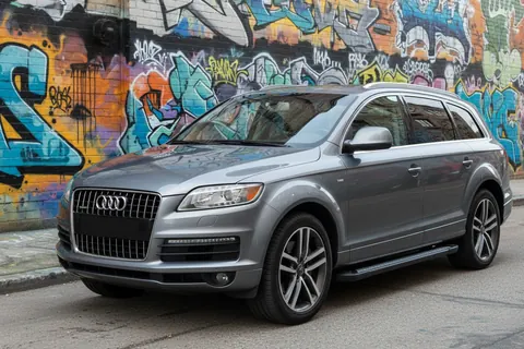 Бокові пороги New Vision Black (2 шт., алюміній) для Ауди Q7 2005-2015 рр — Audi Q7 2005-2015 гг. DianaParts