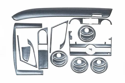 Накладки на панель (великий комплект) Чорний рояль для Chevrolet Aveo T250 2005-2011 рр — Chevrolet Aveo T250 2005-2011 гг. DianaParts