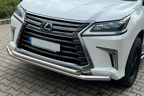 Передній захист ST014 (2015-2026, нерж) для Lexus LX570/450d рр — Lexus LX570/450d 2008-2022 гг. DianaParts