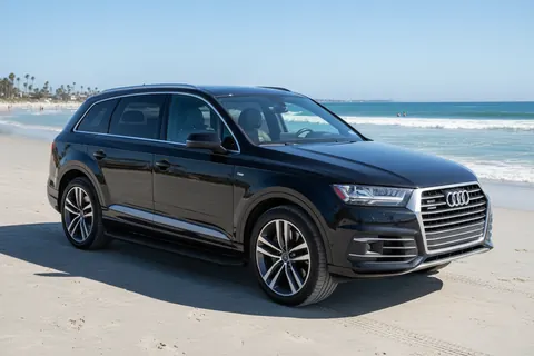 Бокові пороги Tayga Black (2 шт., Алюміній) для Ауди Q7 2015-2026 рр — Audi Q7 2015–2026 гг. DianaParts