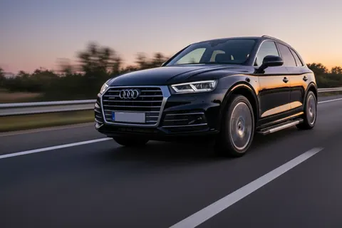 Бокові пороги Vision New Grey (2 шт., Алюміній) для Ауди Q5 2017-2025 рр — Audi Q5 2017-2025 гг. DianaParts