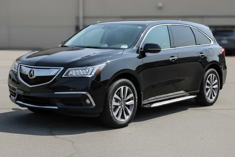 Бокові пороги Shining V1 (2 шт., Алюміній) для Acura MDX 2013-2020 рр — Acura MDX 2013-2020 гг. DianaParts